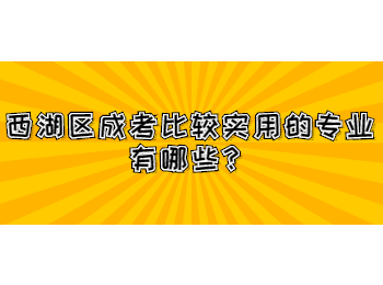 西湖區(qū)成考比較實(shí)用的專業(yè)有哪些？